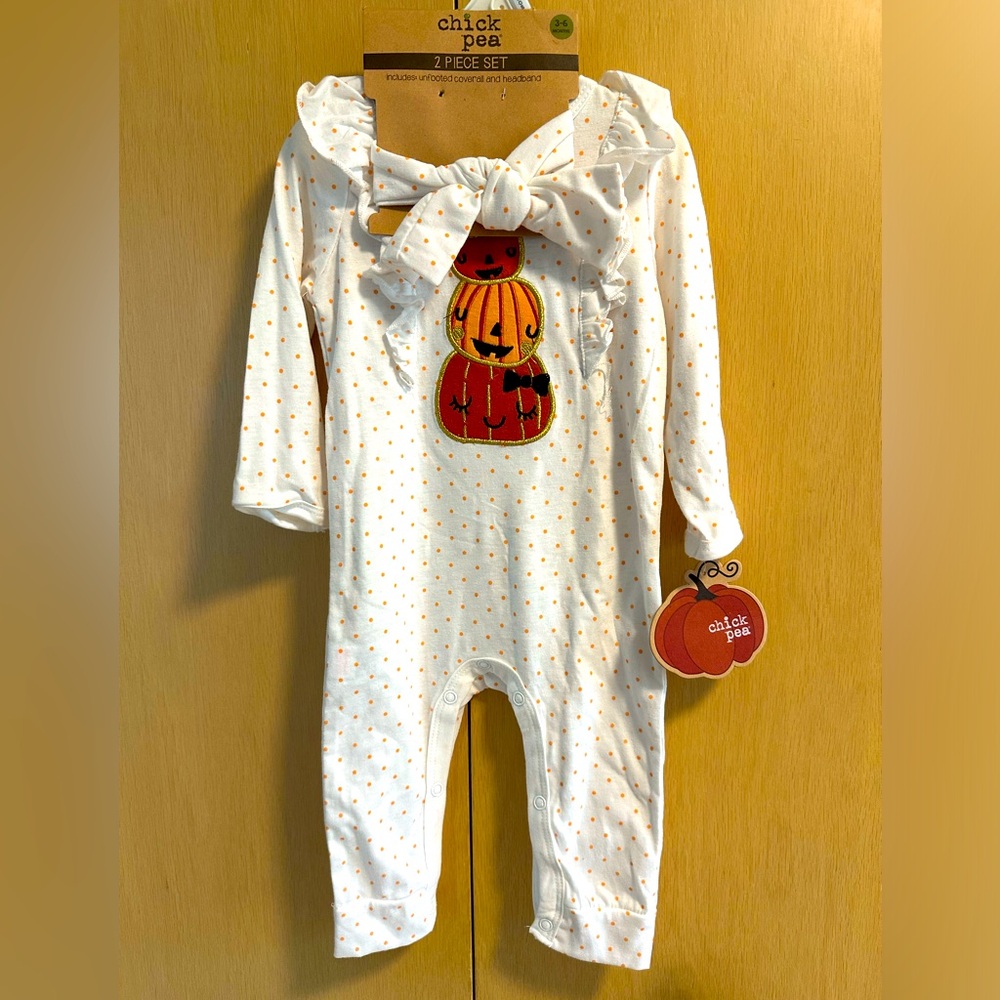 Halloween One Piece & Headband set - NWT